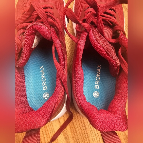 Bronax Sneakers Burgundy Size 40 / US 10 – Excellent Condition - Picture 2 of 8